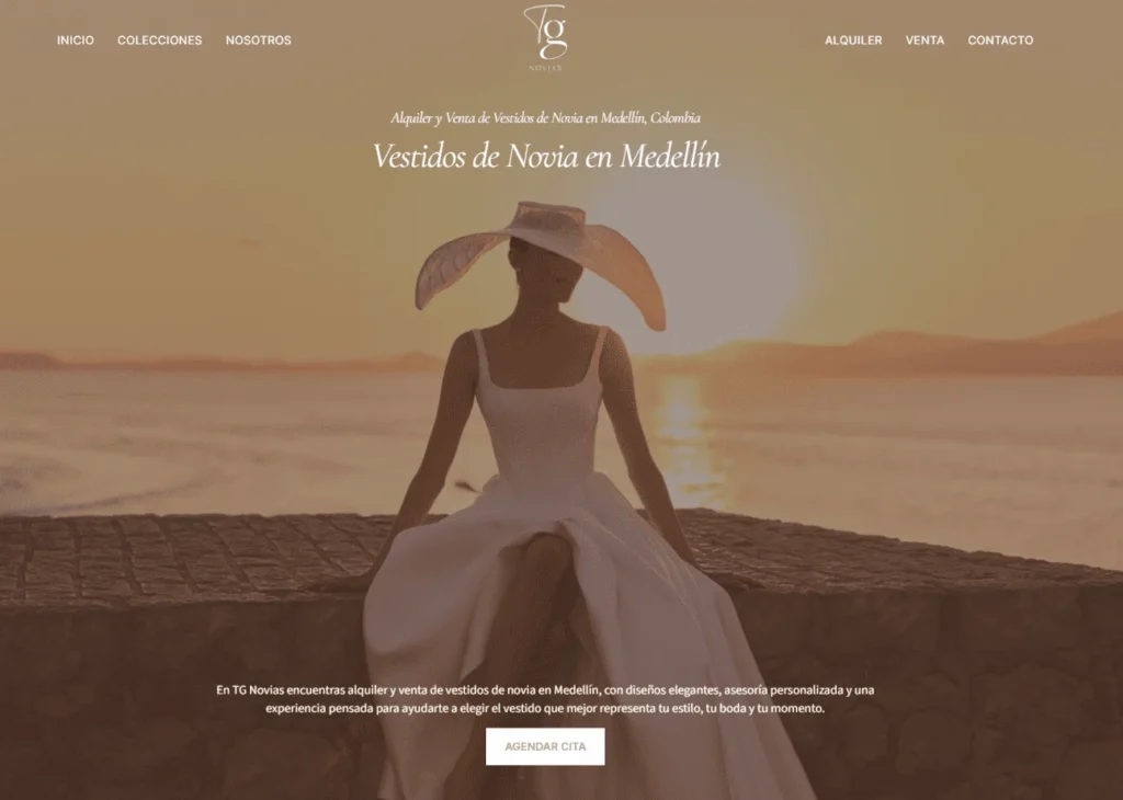 TG Novias: optimización SEO para vestidos de novia